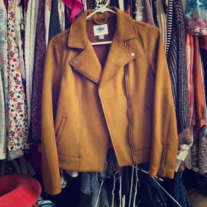 Camel color suede jacket. NWOT.